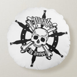Pirate Pillow Round Rundes Kissen