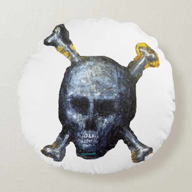 Pirate Pillow -  Rundes Kissen (Vorderseite)
