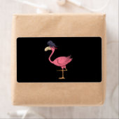 Pirate Pink Flamingo mit Eyepatehalpie (Insitu)