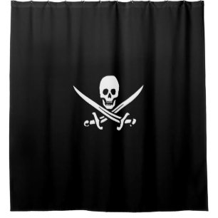 Pirate Piratenflagge Duschvorhang