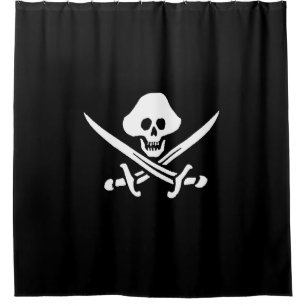 Pirate Piratenflagge Duschvorhang