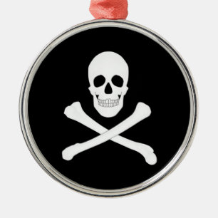 Pirate (Piratenflagge) Flag Keramik Ornament Aus Metall
