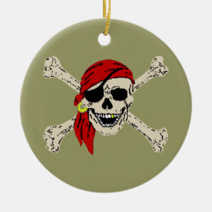 Pirate Piratenflagge Keramik Ornament