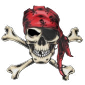 Pirate-PIRATENFLAGGE Pappteller