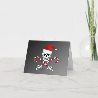 Pirate Piratenflagge Weihnachtskarte Feiertagskarte