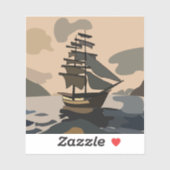 Pirate Pirates Ship Adventure Pirate Aufkleber (Blatt)