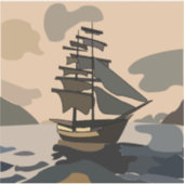 Pirate Pirates Ship Adventure Pirate Aufkleber (Vorderseite)