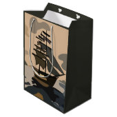 Pirate Pirates Ship Adventure Pirate Mittlere Geschenktüte (Rückseite Schrägansicht)