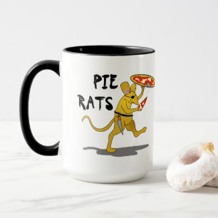 Pirate Pizza Pie Rat Tasse