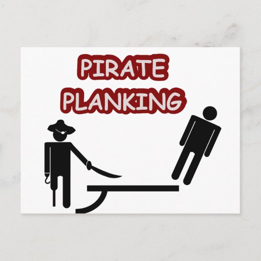 Pirate Planking Postkarte (Vorderseite)