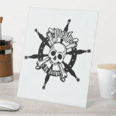 Pirate Plastic Pedestal Sign Sockelschild (In Situ)