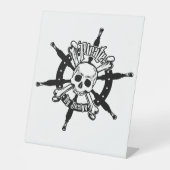 Pirate Plastic Pedestal Sign Sockelschild (Vorderseite)