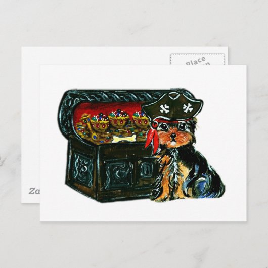 Pirate Poo Postkarte (Vorne/Hinten)