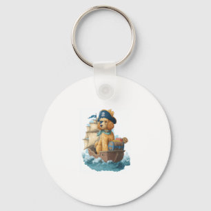 Pirate Poodle � Funny Sea Dog Schlüsselanhänger