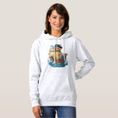 Pirate Poodle � Lustiger Sehund Hoodie (Vorne ganz)