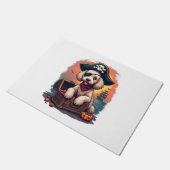 Pirate Poodle Plunder Fußmatte (Schrägansicht)