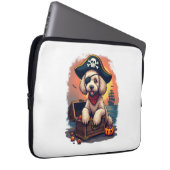 Pirate Poodle Plunder Laptopschutzhülle (Vorne Rechts)