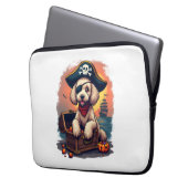 Pirate Poodle Plunder Laptopschutzhülle (Vorderseite Links)