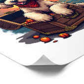 Pirate Poodle Plunder Poster (Ecke)