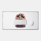Pirate Poodle Plunder Schreibtischunterlage (Tastatur & Maus)