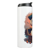 Pirate Poodle Plunder Thermosbecher (Nach links gedreht)