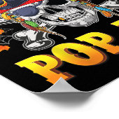 Pirate Pop-Pop Skull Crossbones Halloween Kostüm Poster (Ecke)