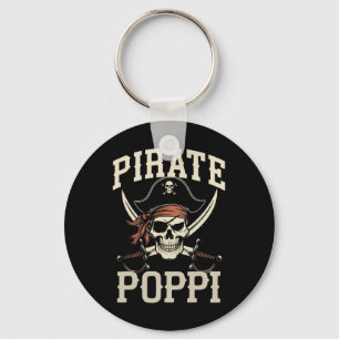 Pirate Poppi Funny Captain Matching Halloween Cost Schlüsselanhänger