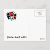 Pirate Postcard Postkarte (Rückseite)