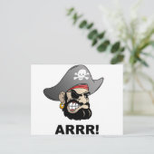 Pirate Postkarte (Stehend Vorderseite)