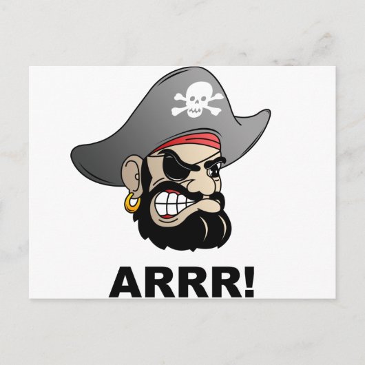 Pirate Postkarte (Vorderseite)