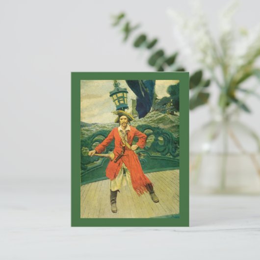 Pirate Postkarte (Stehend Vorderseite)