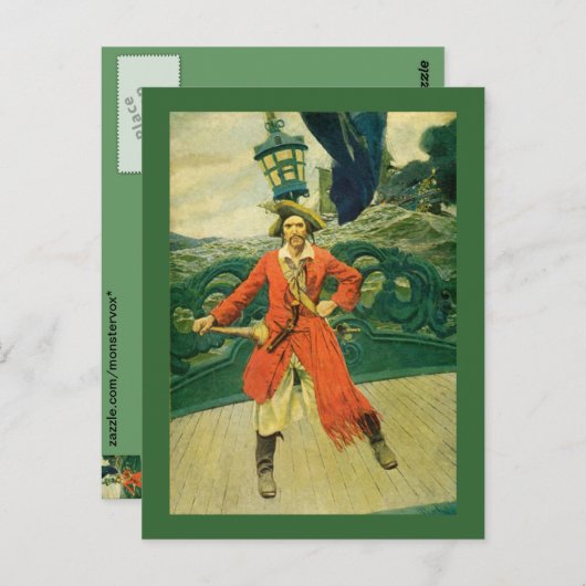 Pirate Postkarte (Vorne/Hinten)