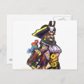Pirate Postkarte (Vorne/Hinten)