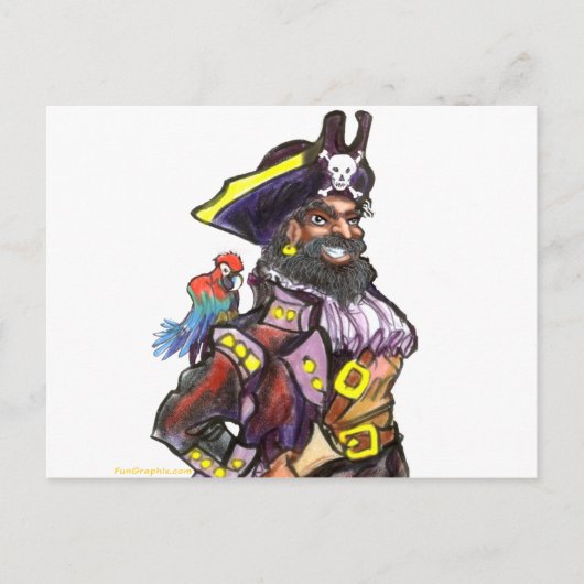Pirate Postkarte (Vorderseite)