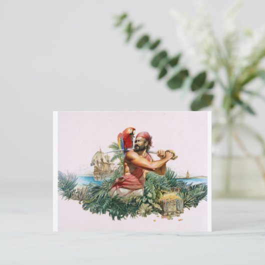 Pirate Postkarte (Stehend Vorderseite)