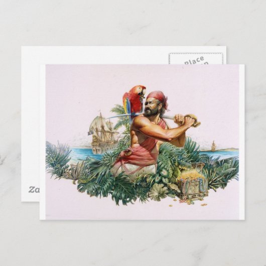 Pirate Postkarte (Vorne/Hinten)