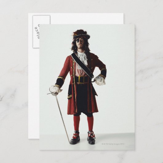 Pirate Postkarte (Vorne/Hinten)