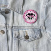 Pirate Princess Kitty Skull Button (Beispiel)