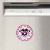 Pirate Princess Kitty Skull Magnet (In Situ (Geschirrspüler))