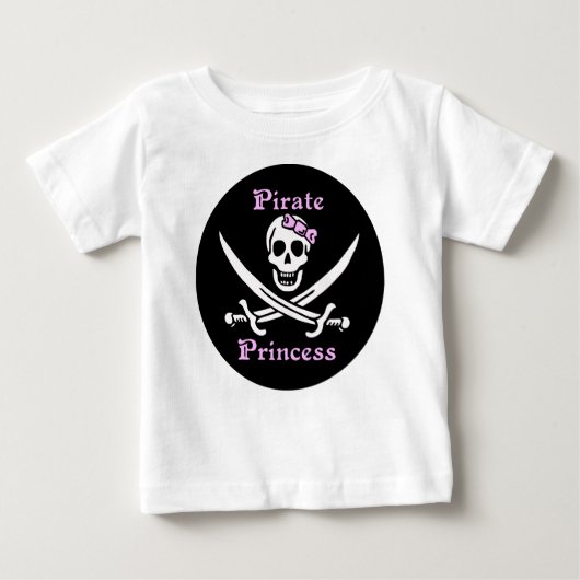 Pirate Princess Kleinkind Langärmeliges Shirt (Vorderseite)