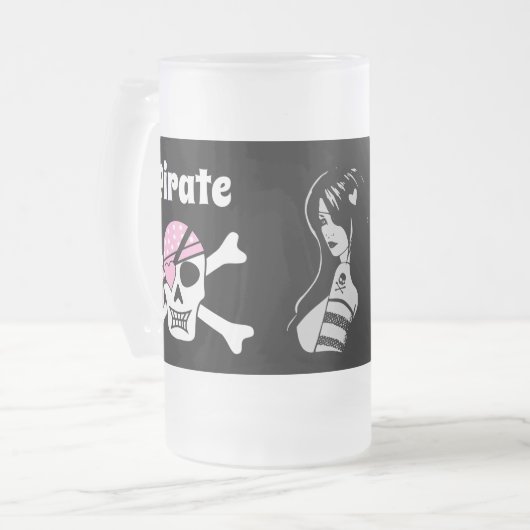 Pirate Princess Mattglas Bierglas (Vorderseite Links)
