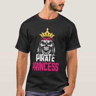 Pirate Princess Pirate Skull Kostüme Crossbones T-Shirt
