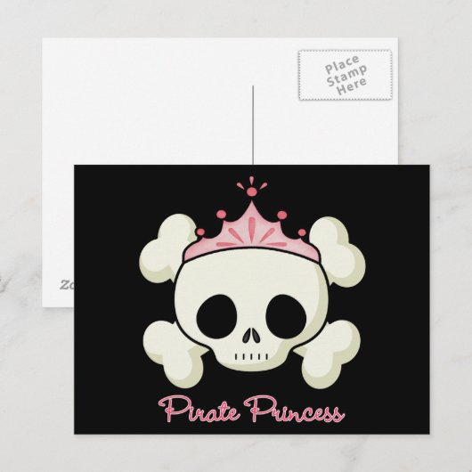 Pirate Princess Postkarte (Vorne/Hinten)