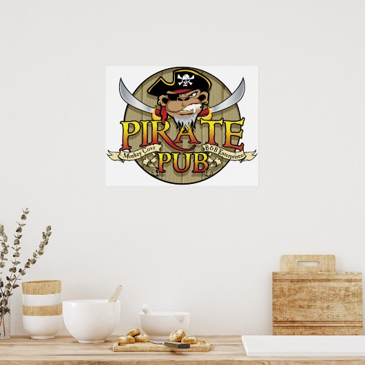 Pirate Pub Poster (Küche)