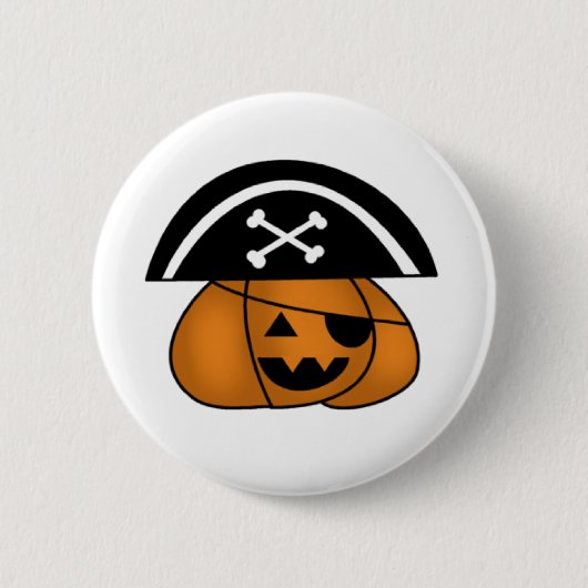 Pirate Pumpkin Button (Vorderseite)