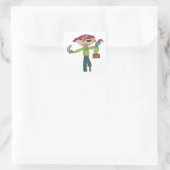 Pirate Quadratischer Aufkleber (Tasche)