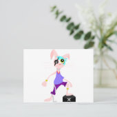 Pirate Rabbit Postkarte (Stehend Vorderseite)
