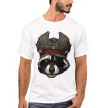 Pirate Raccoon Face with Eyepatch
