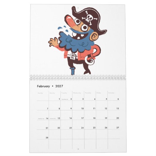 Pirate - Random Kalender (Feb 2027)