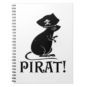 Pirate Rat   Pirate House Rat Rodent Gift Notizblock